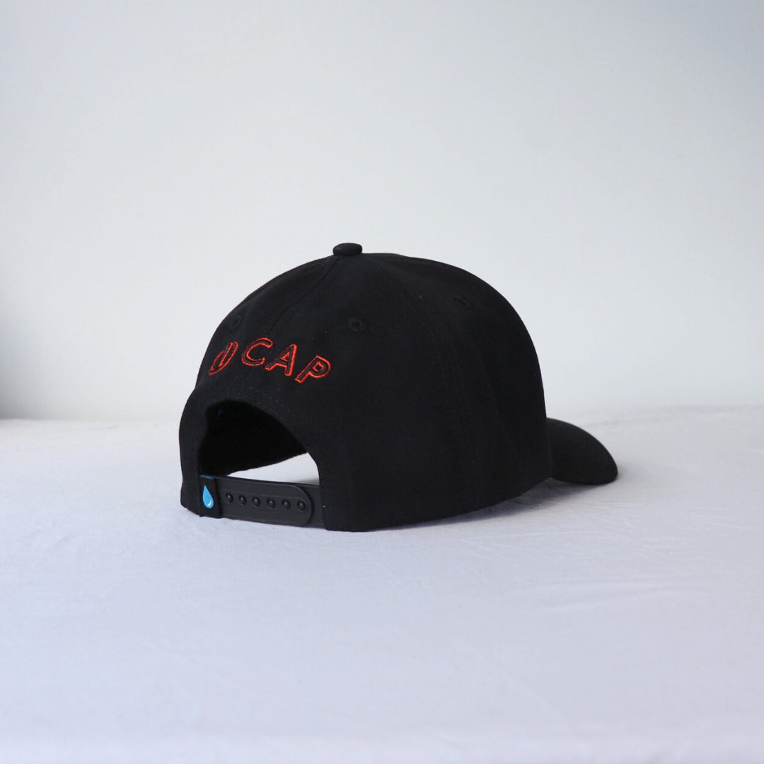 gym cap black and orange